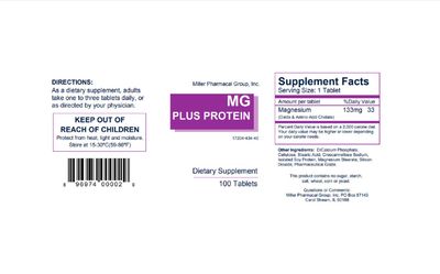 Mg Plus Protein Miller, 100 tabs by Mg Plus Protein (Pack of 2)