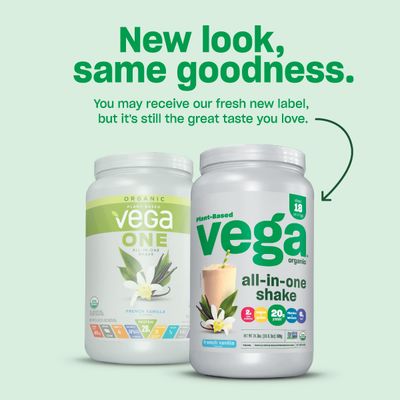 Vega Organic All-in-One Shake NET WT 26.9 OZ (1lb 10.9oz)(Packaging May Vary)