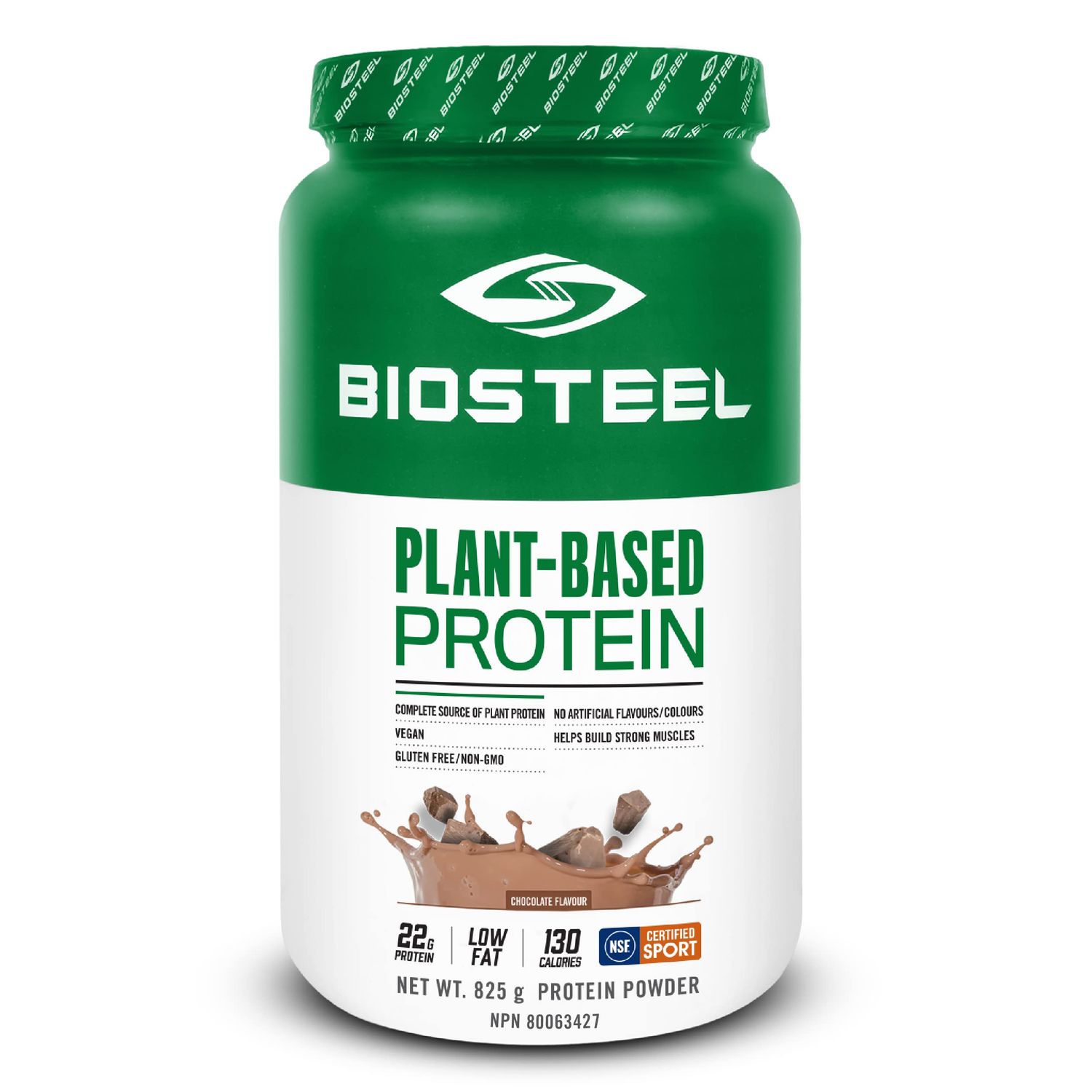 BioSteel Vegan Protein Powder - Chocolate, NSF for Sport, 1.8 lbs, 22g Protein, 25 Servings - Plant Based Protein Powder with Brown Rice, Pea &amp; Pumpkin Seed - Premium Plant Protein Powder