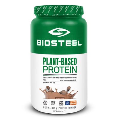 BioSteel Vegan Protein Powder - Chocolate, NSF for Sport, 1.8 lbs, 22g Protein, 25 Servings - Plant Based Protein Powder with Brown Rice, Pea &amp; Pumpkin Seed - Premium Plant Protein Powder
