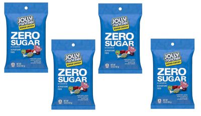 Smiling Sweets Zero Sugar Jolly Rancher, Sugar Free and Aspartame Free Candy, Delicious Fruit Flavors that Everyone will Enjoy, Sweet Treats to Share with Friends and Family (Pack of 4)