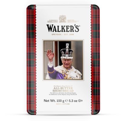 Walker&#39;s Shortbread King Charles III Limited Edition Tin, All-Butter Shortbread Cookies, 5.3 Oz