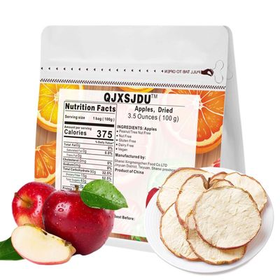 Dried Apples Slices (250g/8.8 Oz) No Sugar Added Dye Free Allergy Free Gluten Free Fruit Chips for Soccer Lunch School Classroom,Bulk Snacks Bags Box for Kids Toddler Baby