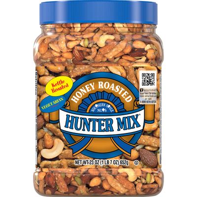 Southern Style Nuts Honey Roasted Hunter Bulk Trail Mix, 23 oz (Pack of 1), Honey Roasted Sesame Sticks &amp; Peanuts, Sunflower Kernels, Almonds, Cashews &amp; Pepitas, Mixed Nuts, Snacks for Adults &amp; Kids