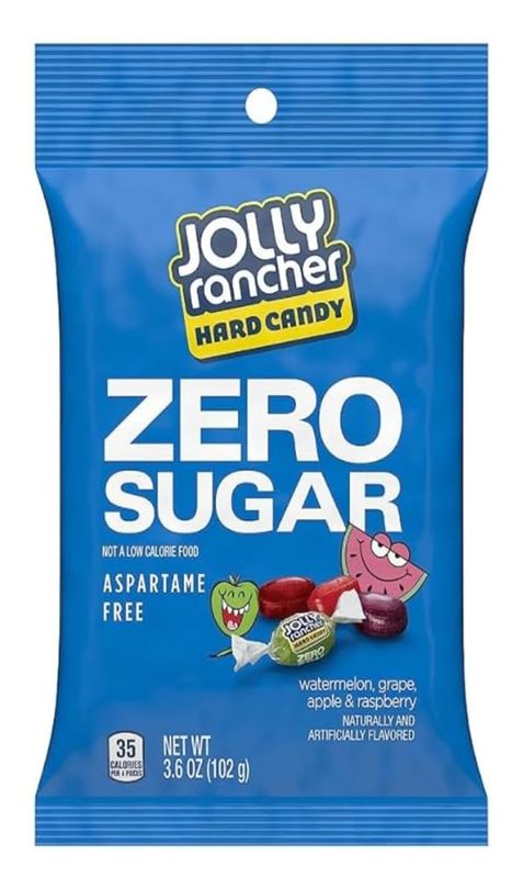 Smiling Sweets Zero Sugar Jolly Rancher, Sugar Free and Aspartame Free Candy, Delicious Fruit Flavors that Everyone will Enjoy, Sweet Treats to Share with Friends and Family (Pack of 4)