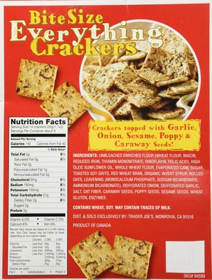 Trader Joe's Bite Size Everything Crackers