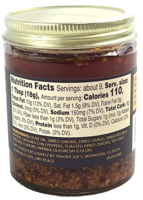 Trader Joe's Chili onion Crunch,1 Pack ( 6 ounce)