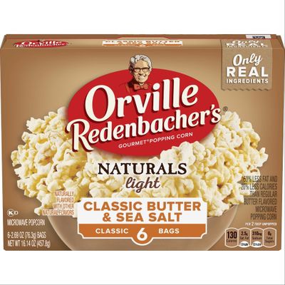 Orville Redenbacher&#39;s Naturals Microwave Popcorn, Classic Butter &amp; Sea Salt Flavor, 2.69 oz., 6-Count