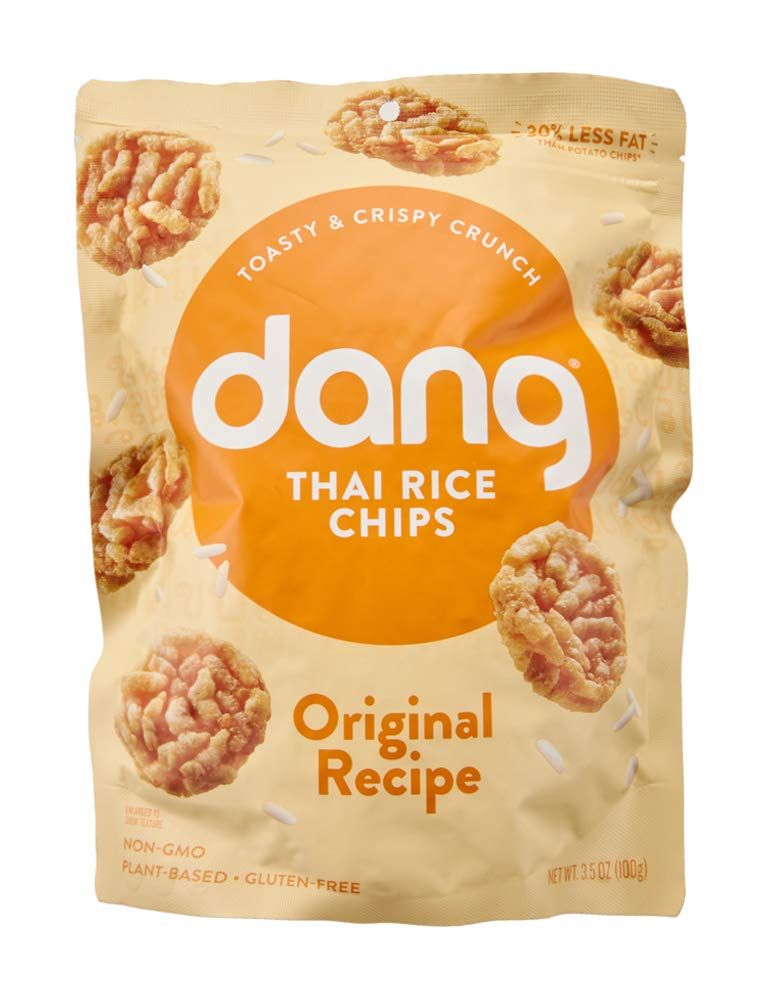 Dang Thai Rice Chips  Gluten Free, Soy Free &amp; Preservative Free Rice Crisps, Healthy Snacks Made with Whole Foods (Original, 3.5 Ounce (Pack of 1))