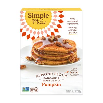Simple Mills Almond Flour Pancake &amp; Waffle Mix, Pumpkin - Gluten Free, Plant Based, Paleo Friendly, Breakfast 10.7 Ounce (Pack of 1)