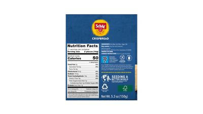Schr Gluten-Free Crispbread Original, 6-Pack, Light &amp; Crispy Texture, Perfect for Toppings or Soups, Wholesome Ingredients, Nutritious Snack, Non-GMO, 4.4 oz Loaves