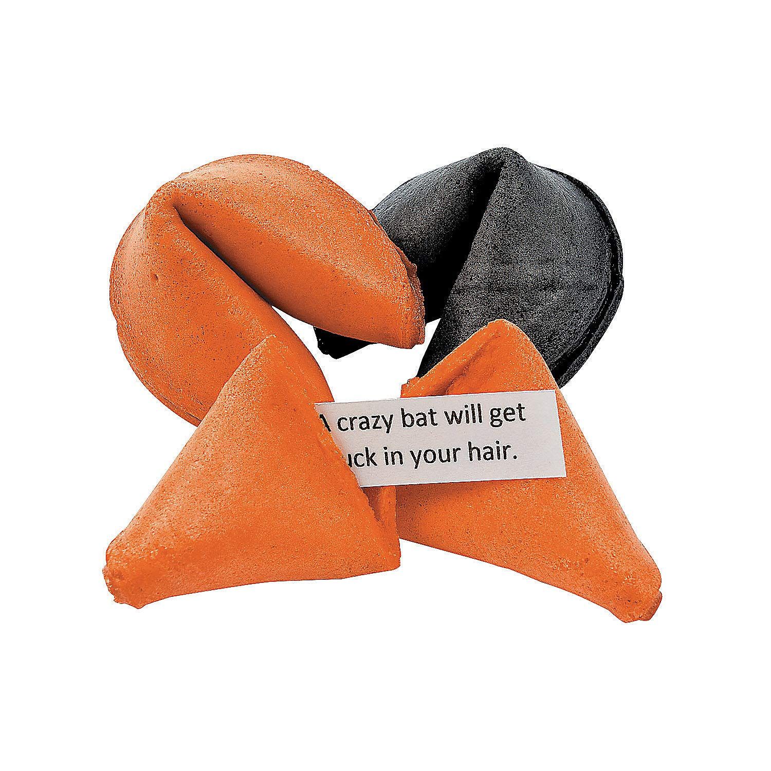 Fun Express Fortune Cookies Bulk - Elevate Your Halloween 50 Fortune Cookies Individually Wrapped Bulk - Unveil the Mysteries, Candy Alternatives and Unlock Halloween&#39;s Secrets with Fortune Cookie