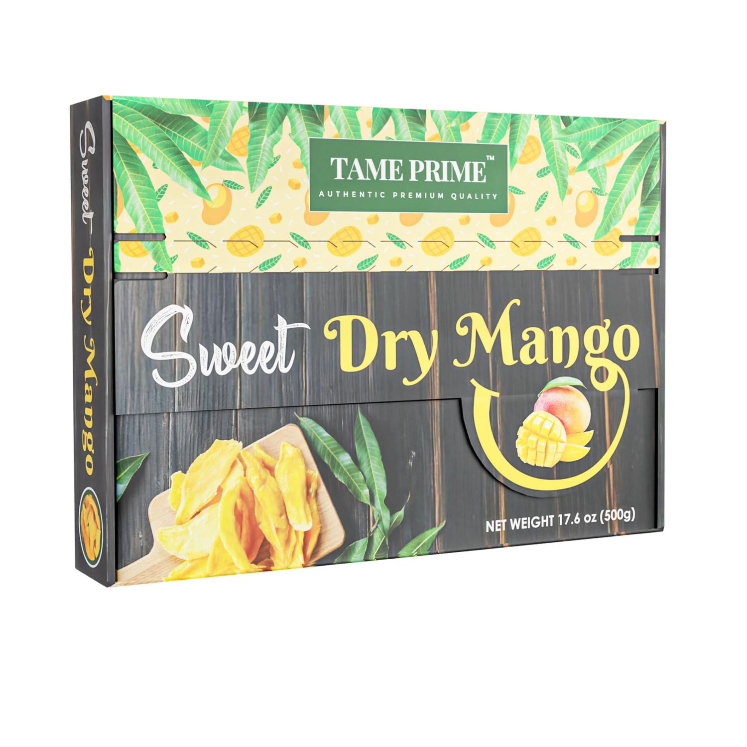 Tame Prime Sweet Dry Mango Slices, Premium Quality, Gluten Free, dried mangoes,17.6 oz