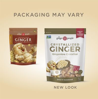 GIN GINS Crystalized Ginger - Natural Ginger Candy by The Ginger People - Individually Wrapped Healthy Candy - 3.5 oz Bags - (Pack of 12)
