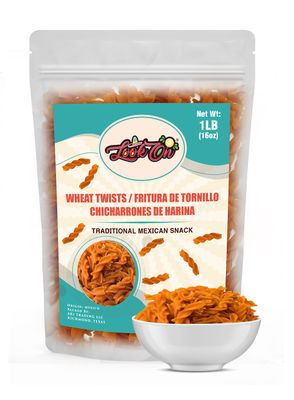 Duritos (Duros) 1LB - Wheat Twists Snacks - Fritura De Tornillo - Mexicans Traditional Chicharrones De Harina - Twists Puffs Chips by LookOn