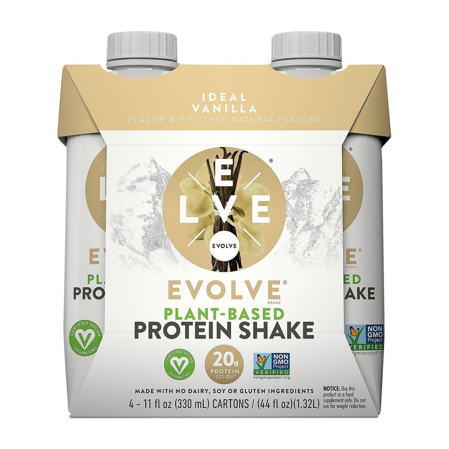 EVOLVE Ideal Vanilla Protein Shake 4Pk, 11 FZ