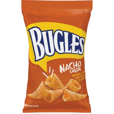 Bugles Corn Snacks, Nacho Cheese, 0.875 Oz (Pack of 60)