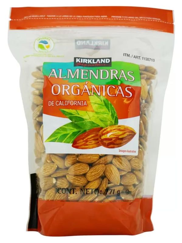 Kirkland Signature Organic Almonds, 1.7 Pounds