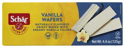Schr Gluten-Free Vanilla Wafers, 4.4oz (Pack of 12) - Crispy Texture, Rich Vanilla Flavor, Non-GMO, No Artificial Preservatives, Perfect Snack or Dessert Ingredient