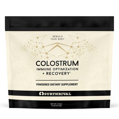 Surthrival: Colostrum Powder (2 Kilo, 4.4lbs), Immune Optimization &amp; Recovery, Powdered Dietary Supplement, Gut Health, Immune Support, Keto Friendly