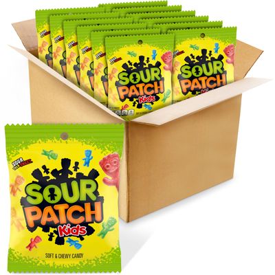 Sour Patch Kids Original Soft &amp; Chewy Candy, 3.6oz (Pack of 12)