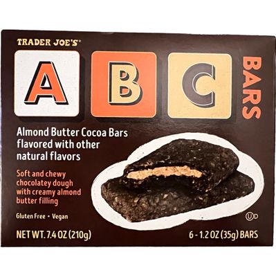 Trader Joe&#39;s ABC Almond Butter Cocoa Bars Gluten Free Vegan, 7.4 oz (Pack of 1)
