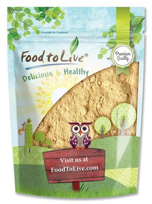 Food to Live Yellow Maca Powder, 1 Pound - Raw Ground Maca Root, Vegan, Kosher, Keto, Non-Gelatinized, Bulk, Rich in Vitamin C