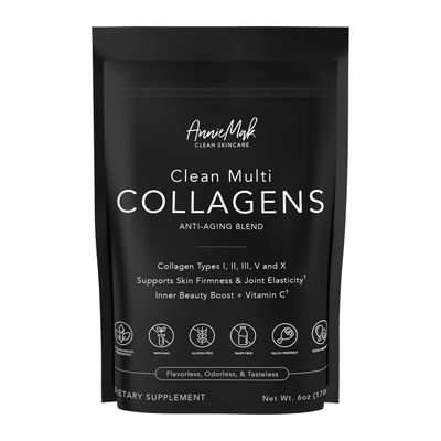 AnnieMak Collagen Peptides Powder with Bone Broth, Protein &amp; More for Skin Care, Healthy Hair &amp; Nails, Grass Fed, Clean Multi Collagens Supplement for Women&#39;s Wellness, Gluten Free, Unflavored