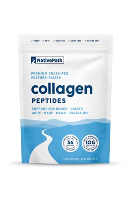 NativePath Collagen Peptides Protein - Hydrolyzed Type 1 &amp; 3 Collagen Powder for Skin, Hair, Nails - 19.8 oz (56 Servings)