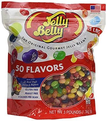 Jelly Belly 3 Pound Bag - 50 Flavors - Kosher Certified (Pack of 1)