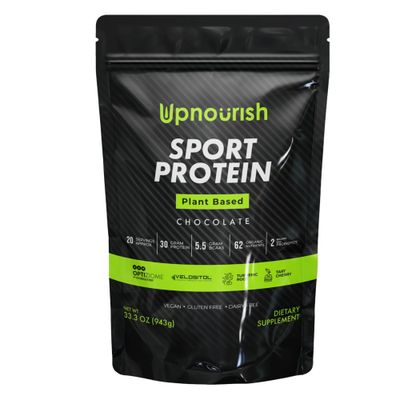 Vegan Sport Protein Powder Chocolate 20 servings - 30g Plant Based Protein, VELOSITOL, BCAAs, Organic Greens &amp; Fruits, Probiotics, Tart Cherry for Post Workout Recovery, Inform Sports Certified Keto