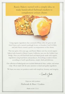 Rustic Bakery, Citrus, Ginger &amp; Thyme Crisps, 5 Ounce