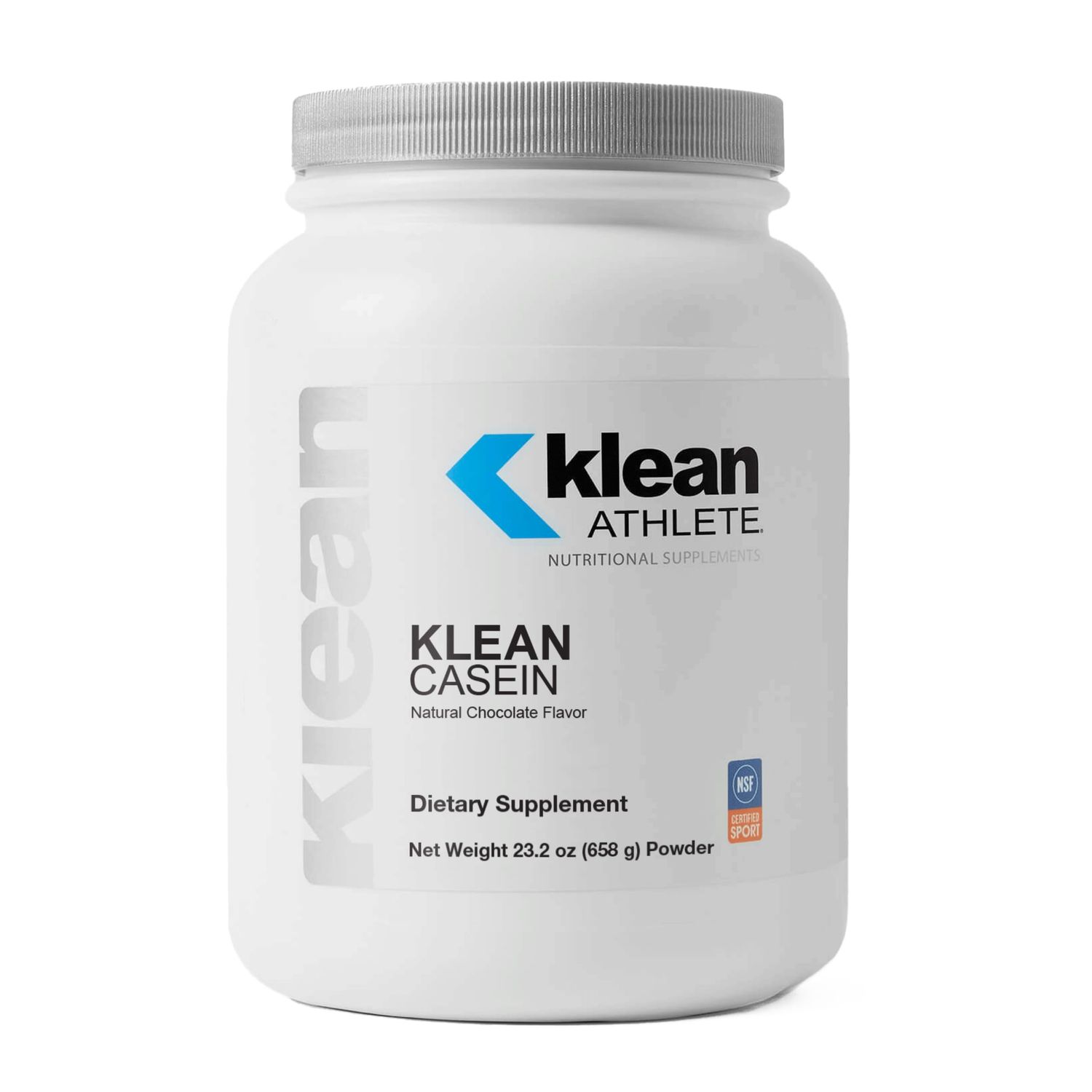 Klean ATHLETE  Klean Casein Protein  Designed to Help with Recovery and Reduce Muscle Breakdown.  NSF Certified for Sport  23.2 Ounces  Natural Chocolate Flavor