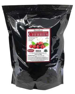 Unsweetened Dried Cherries by Brownwood Acres - Non-GMO, Gluten Free, Kosher Certified All Natural Healthy Snack Alternative - No Added Sugars, Oils or fillers - Just Michigan Cherries! (4 Pound)