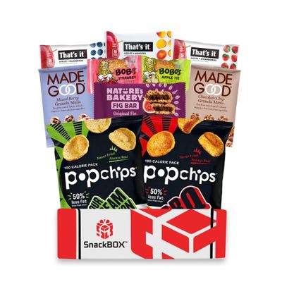SnackBOX Vegan Care Package Variety Pack (10 COUNT)  Employee Appreciation, Gift for Kids, Teens, Vegans, Final Exams, Graduation, Birthday, Treats, Cookies, Chips, Travel Snacks