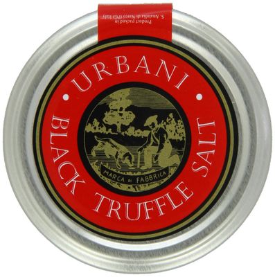 Urbani Truffles Black Truffle Salt 3.5 Oz - Truffle Seasoning Made with Gurande Sea Salt and Infused with Real Truffles, Gourmet Seasoning for Cooking, Grilling, Finishing, and Snacks, All-Natural