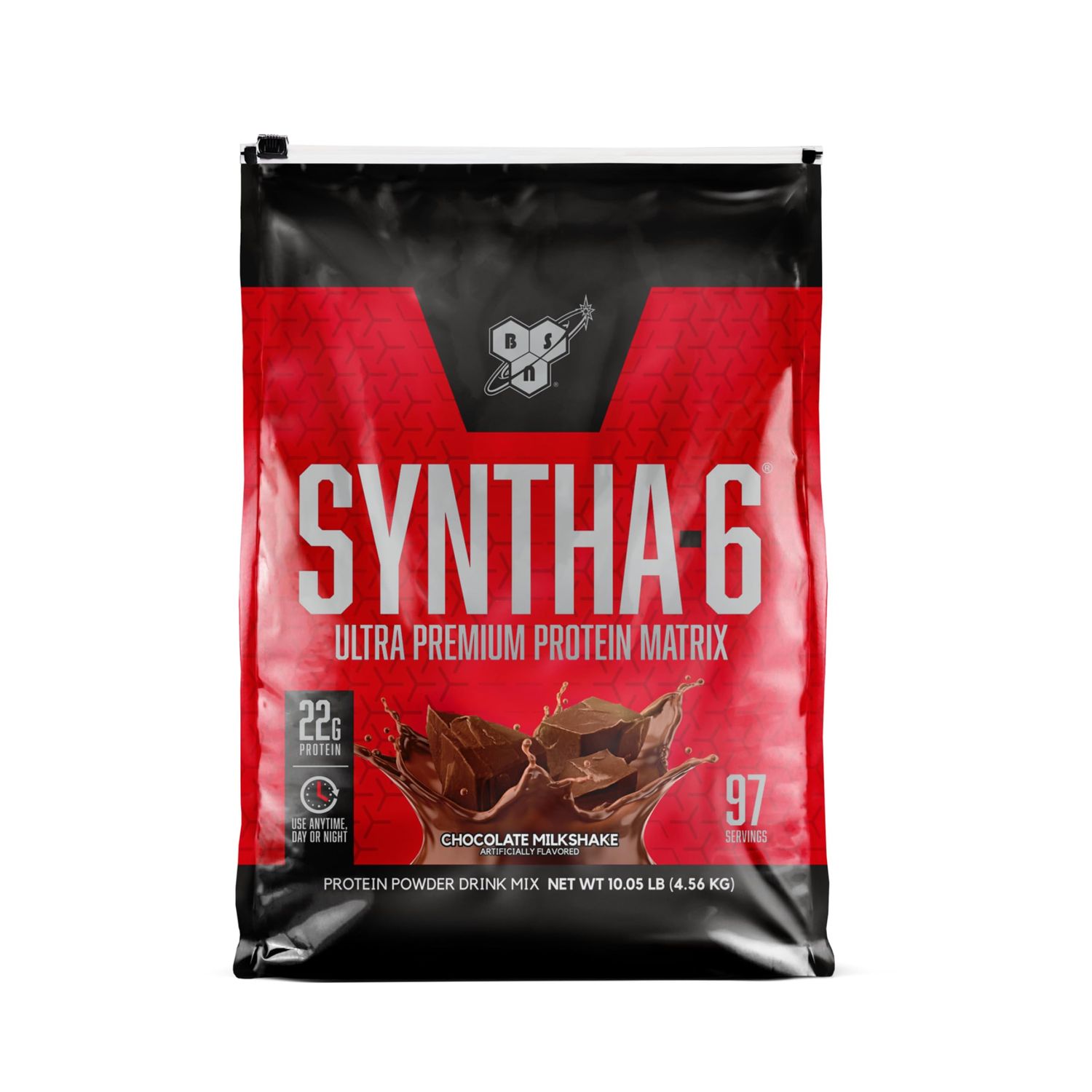 BSN SYNTHA-6 Whey Protein Powder with Micellar Casein, Chocolate Milk Protein Isolate Powder, Chocolate Milkshake, 97 Servings (Package May Vary)