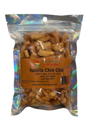Chin Chin, Traditional West African Snack Cookies, Homemade Style 6oz. Vanilla Chin Chin