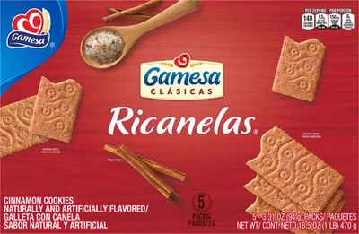 Ricanelas Mexican Cinnamon Cookies Galletas 5 pack - 3.31 oz