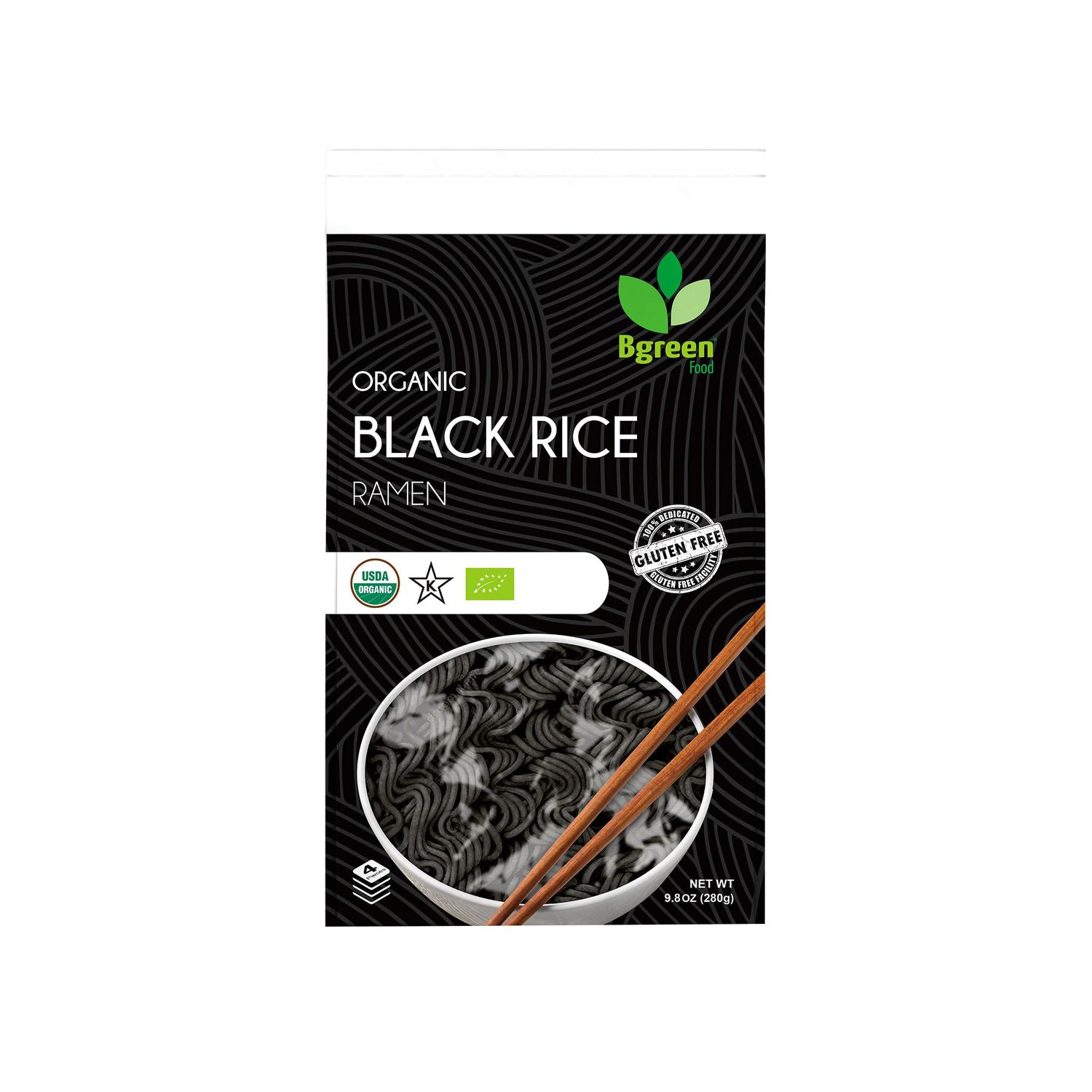 Big Green Organic Food- Organic Black Rice Ramen, Gluten-Free, Non-GMO, Vegan, Kosher (1)