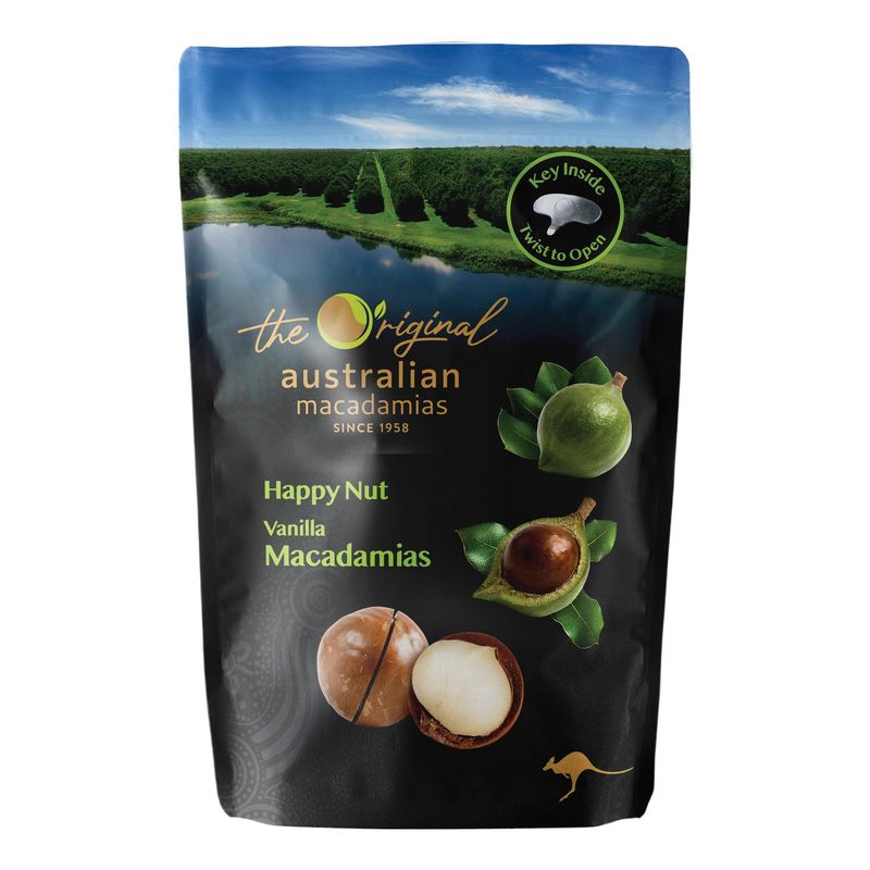 Macadamias Australia Happy Nut Vanilla Macadamias 225g
