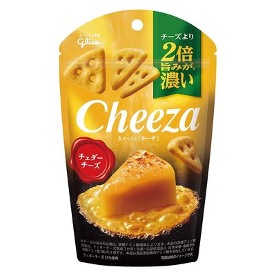 "Cheeza" Cheese Taste Strong Cheddar Cheese Taste 1.4oz 3pcs Japanese snack Ninjapo