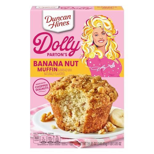 Duncan Hines Dolly Parton&#39;s Banana Nut Flavored Muffin &amp; Bread Mix, 19.05 oz.