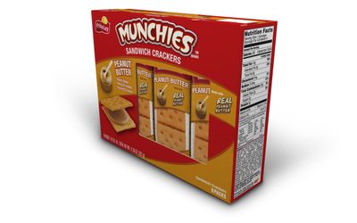 Munchies Peanut Butter on Cheese Crackers, 1.42 Ounce (Pack of 8)