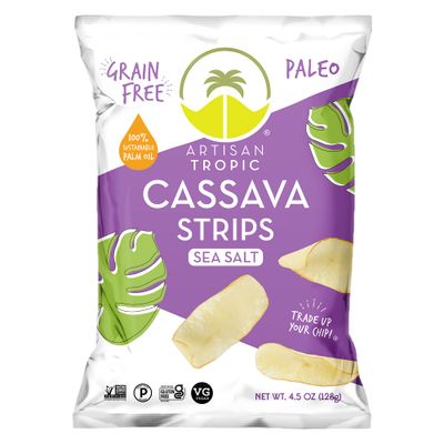 Artisan Tropic Your Tasty &amp; Healthy Snack Strips, Plantain, 4.5 Ounce (Pack of 2)
