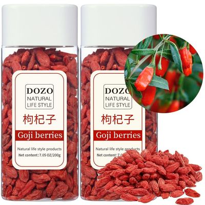 DOZO Goji Berries Premium Wolfberry Sun-Dried Goji Berry, Extra Large Great Food for SnackSmoothies Non-GMO, No Additives 14.1oz/400g