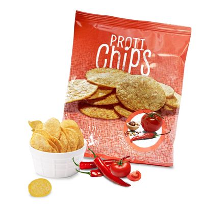 ProtiWise Barbecue Protein Chips  High Protein 14g, High Fiber  Gluten-Free, Low Calorie, Low Carb Snack  Guilt-Free Healthy Snacks  7/Bags