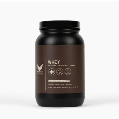 High Level Natural Whey Protein Powder  Chocolate Shake with Stevia  24g Protein  2 lb, Ultra Filtered Non-GMO  Digestive Enzymes for Absorption  No Artificial Color or Flavors  Made in USA