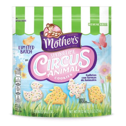 Mother&#39;s Spring Time Circus Animal Cookies, 9 Ounce