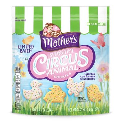 Mother&#39;s Spring Time Circus Animal Cookies, 9 Ounce